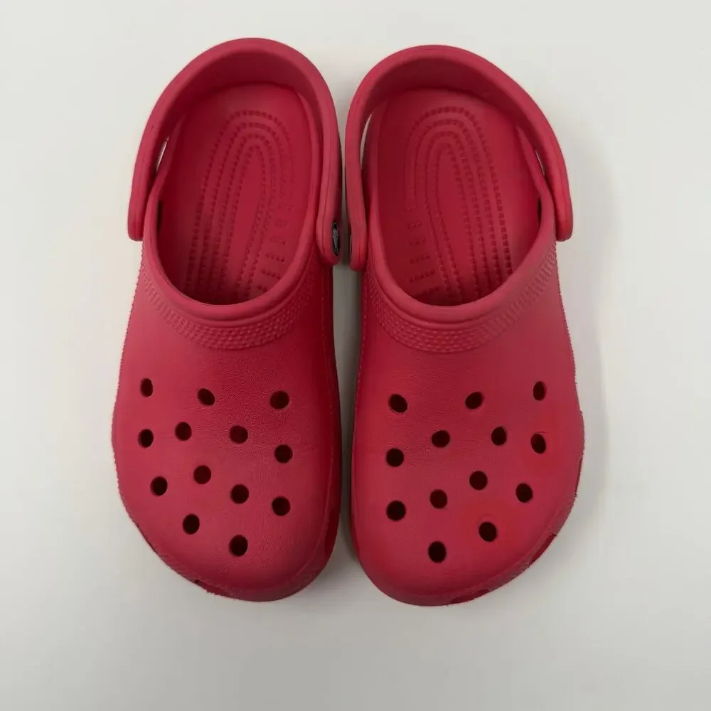 Crocs Classic Clogs Kids J5 Red Crimson